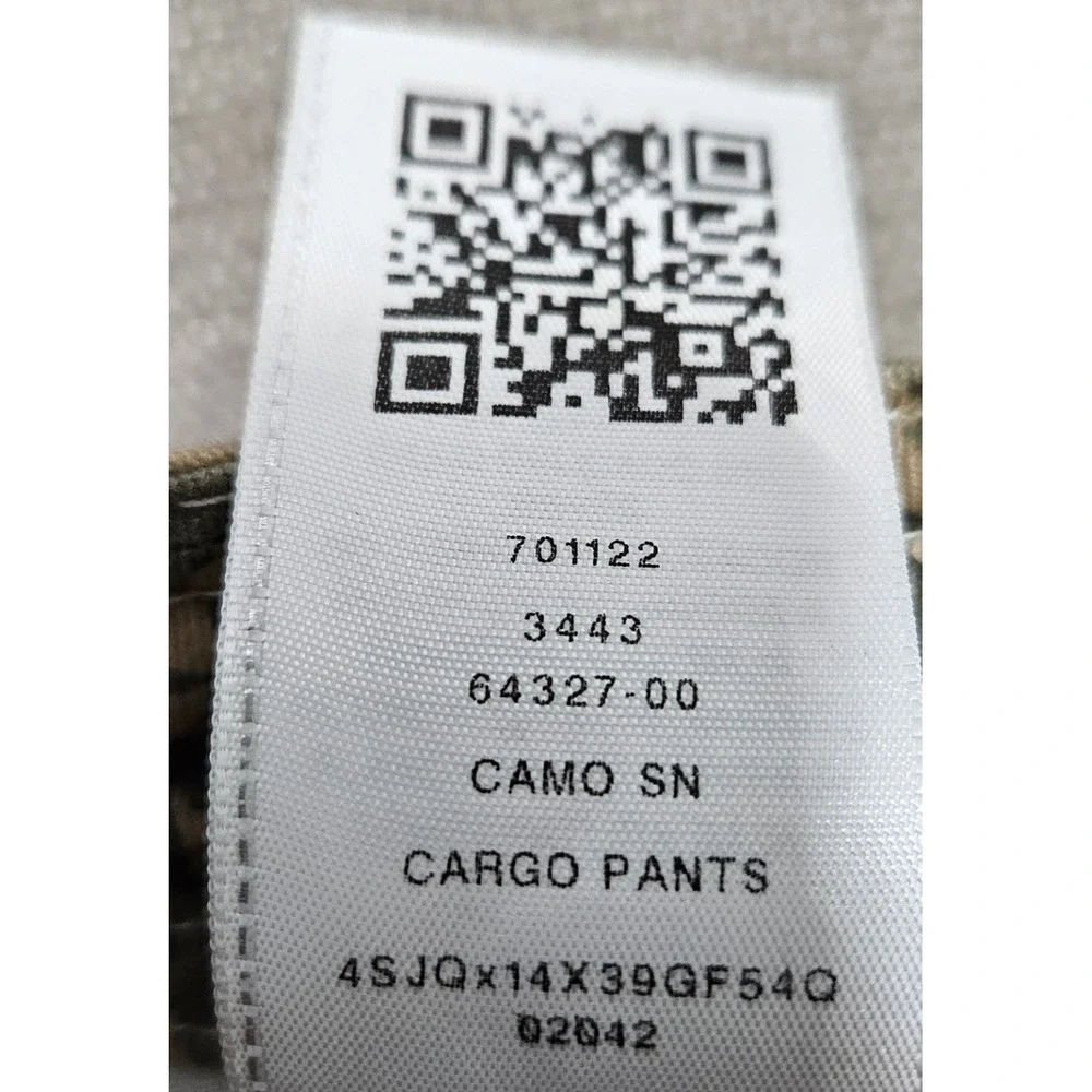 True Religion‎ Mens Abstract Camo Cargo Pants Green Swirl 701122 Size 38 NWT